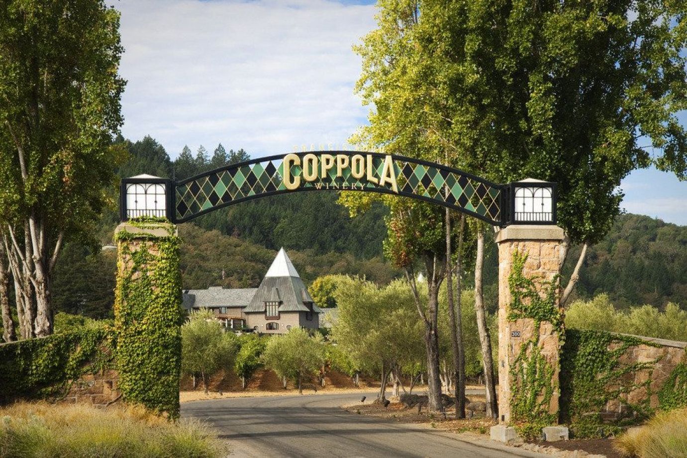 Entrance to Coppola Winery